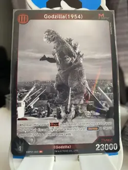 TOHO Godzilla (1954) Monster Rare Godzilla Card Game EBP01-003 - Image 1