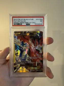 PSA 7 YveltalEX #XY150a 2017 Promo Pokemon Card - Image 1