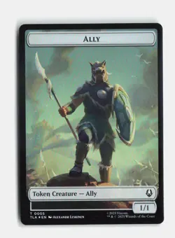 Ally (0004) // Clue (0015) Double-Sided Token 4 // 15 Foil Avatar MTG NM - Image 1