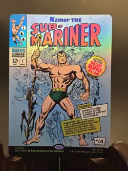 Namor the Sub-Mariner (Borderless) (0391) Marvel Super Heroes MTG Foil Near Mint - Image 1