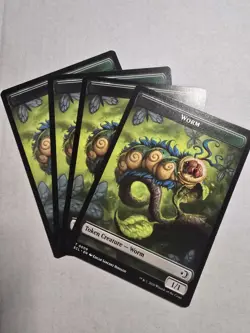 MERFOLK // WORM TOKEN x4 mtg NM Lorwyn Eclipsed - Image 2