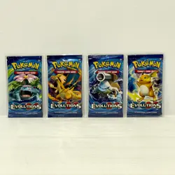 4x XY Evolutions Art Set Sealed Pokemon Card Booster Pack - Image 1