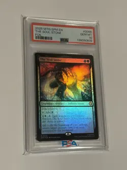 2025 MTG MARVEL'S SPIDER-MAN #0066 THE SOUL STONE PSA 10 Foil - Image 2
