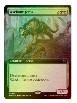 Axebane Ferox (Extended Art) Foil Murders at Karlov Manor MTG - Image 1
