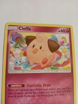 Cleffa 131/214 Unbroken Bonds - Uncommon Pokemon Card NM - Fairy Type Pokemon - Image 2