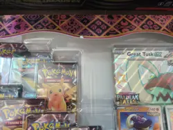 Lot of 3 Pokemon Paldean Fates Great Tusk Iron Treads ex Premium Collection Box - Image 4