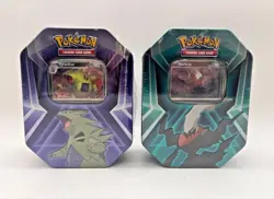 Lot Of 2 Pokemon TCG Triple Whammy Tins Darkrai & Tyranitar Sealed - Image 1