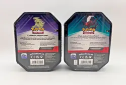 Lot Of 2 Pokemon TCG Triple Whammy Tins Darkrai & Tyranitar Sealed - Image 2