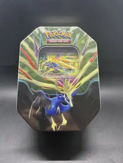 POKEMON TCG AZURE LEGENDS TIN 1 FOIL XERNEAS ex Sealed - Image 1