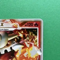 Pokemon Heatran LV.X 97/100 Stormfront Ultra Rare Holo Level Up 120HP 2008 - Image 4
