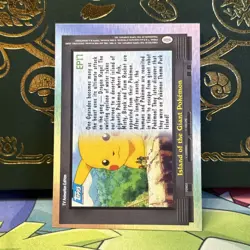 Topps Pokemon Island of the Giant Pokemon EP17 TV Animation Edition Blue Logo NM - Image 2