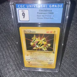 1999 Pokemon TCG Electabuzz #2 Black Star Promo CGC 9 - Image 1