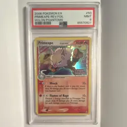 Pokemon 2006 Holon Phantoms Primeape Delta Species Reverse Holo 50/110 PSA 9 - Image 1