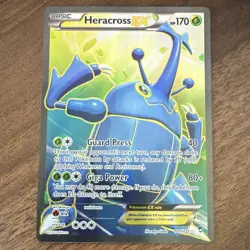 Pokemon Heracross EX Full Art Holo XY Furious Fists 105/111 2014 - Image 1