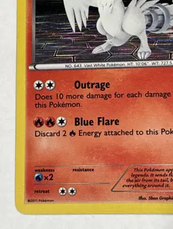 Pokemon TCG Reshiram BW004 Black and White Black Star Promo Holo Lightly Played - Image 5