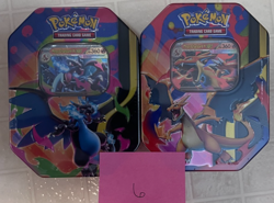 Pokemon Mega Charizard X/Y Tin (SEALED) Phantasmal Flames - 2 Tins Set - Image 1
