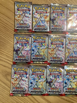 Pokemon TCG Prismatic Evolutions Booster Pack Lot of 17 English Factory Sealed - Image 2