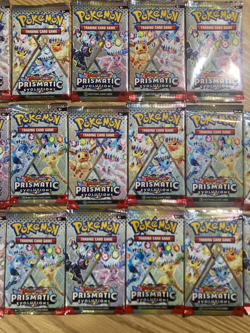 Pokemon TCG Prismatic Evolutions Booster Pack Lot of 17 English Factory Sealed - Image 3