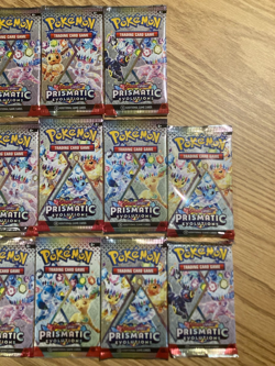 Pokemon TCG Prismatic Evolutions Booster Pack Lot of 17 English Factory Sealed - Image 4