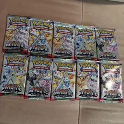 10x Prismatic Evolutions Booster Packs - English Pokemon TCG - New & Sealed - Image 1