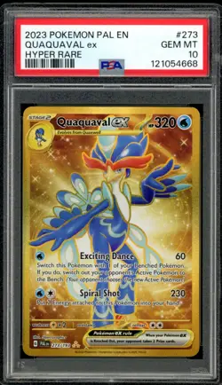 2023 Pokemon Paldea Evolved #273 Quaquaval ex Hyper Rare PSA 10 Gem Mint - Image 1