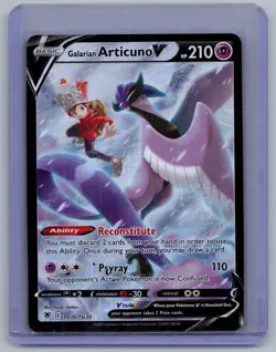 Galarian Articuno V TG16/TG30 Astral Radiance Trainer Gallery Pokemon Holo NM - Image 1