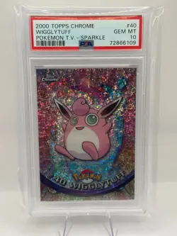 POKEMON WIGGLYTUFF TOPPS CHROME SPARKLE PSA 10 #40 ENGLISH RARE LOW POP INVEST - Image 1
