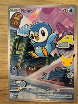 Pokemon First Partner Series Illustration 1 Sinnoh Trio Turtwig Chimchar Piplup - Image 2
