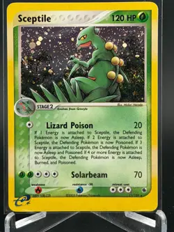 SCEPTILE 11/109 HOLO R RUBY & SAPPHIRE POKEMON HOLO LP NM SWIRL - Image 1