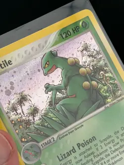 SCEPTILE 11/109 HOLO R RUBY & SAPPHIRE POKEMON HOLO LP NM SWIRL - Image 3