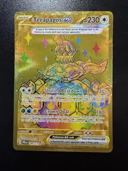 Terapagos Ex Gold 180/131 Prismatic Evolutions Pokemon TCG - Image 1