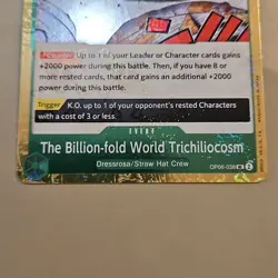 One Piece PRB-01 World Trichiliocosm OP06-038 NM Jolly Roger Foil Holo TCG CCG - Image 5
