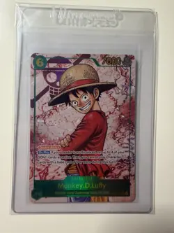 Monkey D Luffy OP13-118 SEC RED Alt Art One Piece Carrying On His Will English - Image 1