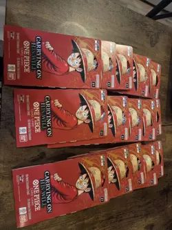 One Piece TCG OP-13 Carrying On His Will Sleeved Booster Packs Lot of 15 Sealed - Image 1