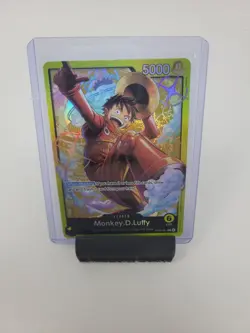 Monkey.D.Luffy ST29-001 Holo Foil Leader - One Piece TCG ST29 Egghead Yellow NM - Image 1