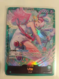 ONE PIECE TCG: UTA ST16 ST11-001 LEADER GREEN Starter Deck Uta CCG - Image 1