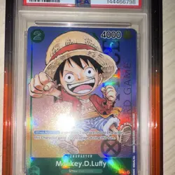 Bandai 2023 One Piece CCG EN Monkey D. Luffy P-037 Promo Foil PSA 10 Low Pop - Image 2
