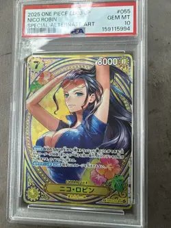 Bandai One Piece EB03-055 Nico Robin SP Special Alt Art Foil JP PSA 10 - Image 3