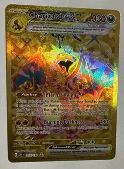 pokemon obsidian flames charizard ex 228/197 Gold Card - Near Mint - Image 2