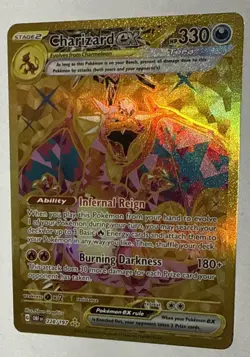 pokemon obsidian flames charizard ex 228/197 Gold Card - Near Mint - Image 3