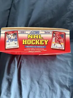 1991-92 Score NHL Hockey Series 1 Bilingual Edition Wax Box - 36 Packs - Image 2