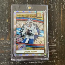 JOSH ALLEN RARE COMIC CHECKER REFRACTOR PANINI INVESTMENT CARD BILLS MINT W CASE - Image 5