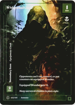 Wonders of the First - FORMLESS FOIL RARE- WHISPER LEAF CLOAK 223/401 - Image 1