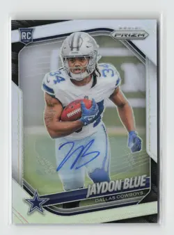 2025 Panini Prizm #325 Jaydon Blue Prizm Autographs Silver Auto Rookie Card RC - Image 1