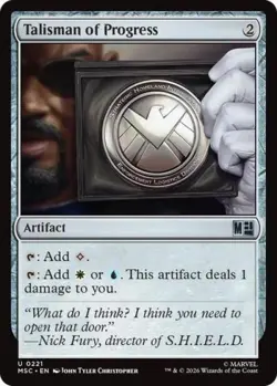 ~ Talisman of Progress ~ NM ~ Commander: Marvel Super Heroes ~ MTG ~ - Image 1