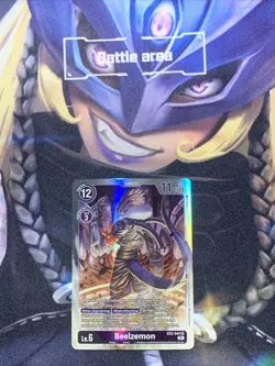 Digimon Card Game Beelzemon EX2-044 SR Foil - Image 1