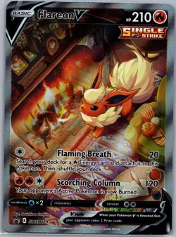 Flareon V SWSH179 - Alternate Art Black Star Promo - Pokemon Card - NM - Image 1