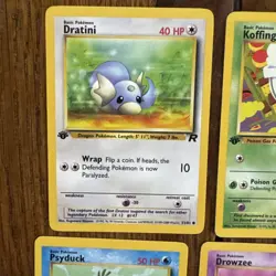 1st edition Team rocket Pokemon Cards 13 card Lot no doubles - Image 2