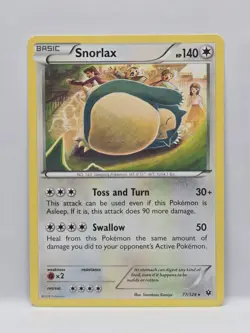 Snorlax 77/124 Fates Collide Pokemon TCG MP/Light DMG - Image 1