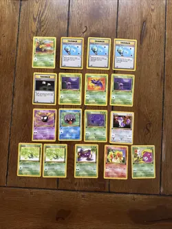 Pokemon Vintage First Edition Lot 17 Cards Rockets Fossil Jungle Non Holo - Image 1